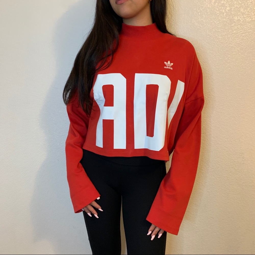 Adidas red sweater